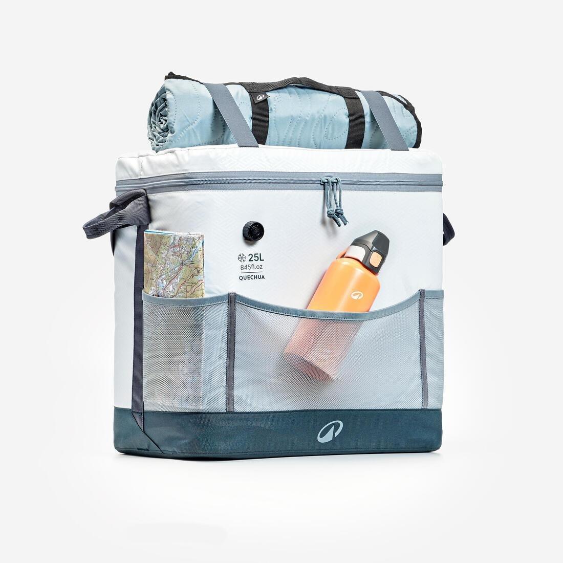 25-Litre Fresh Cooler Box 500 For Camping - Keeps Cool For 15 Hours, Grey, No Color, large image number 4