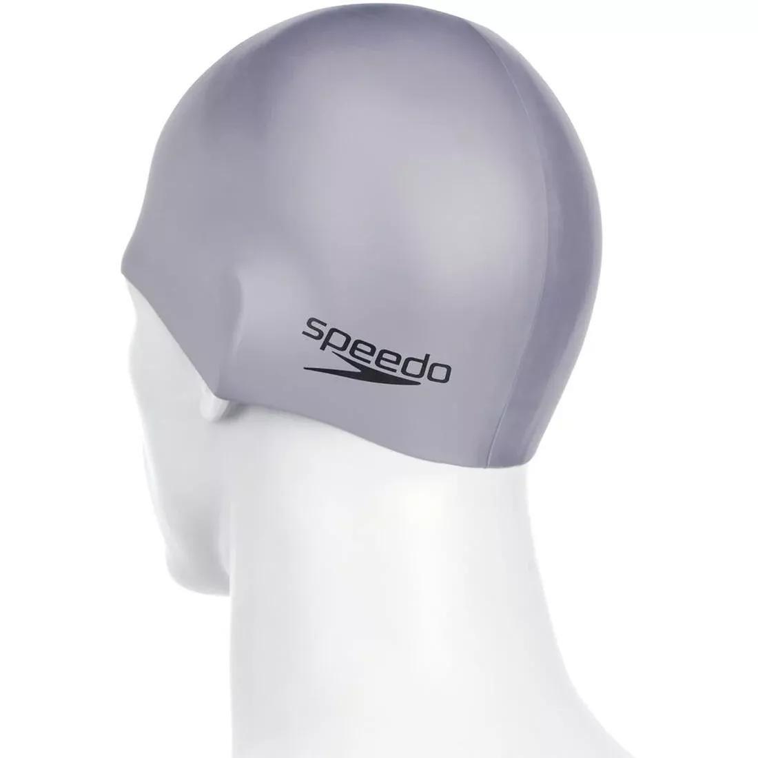 Plain Moulded Silicone Cap, Silver, No Color, large image number 1