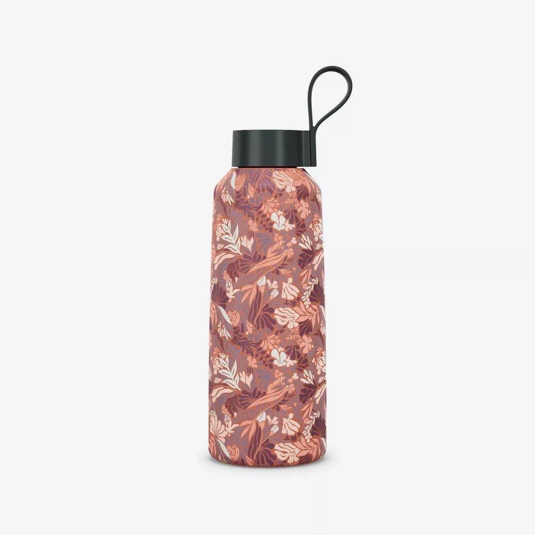 1 L stainless steel water Flask 100 with screw cap for hiking, Pink, No Color, medium