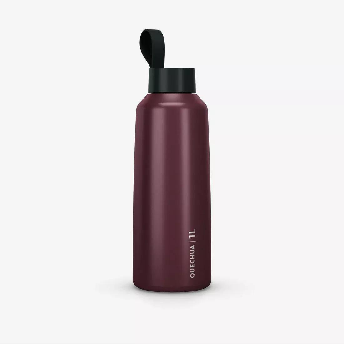 1 L stainless steel water Flask 100 with screw cap for hiking, Pink, No Color, large image number 3
