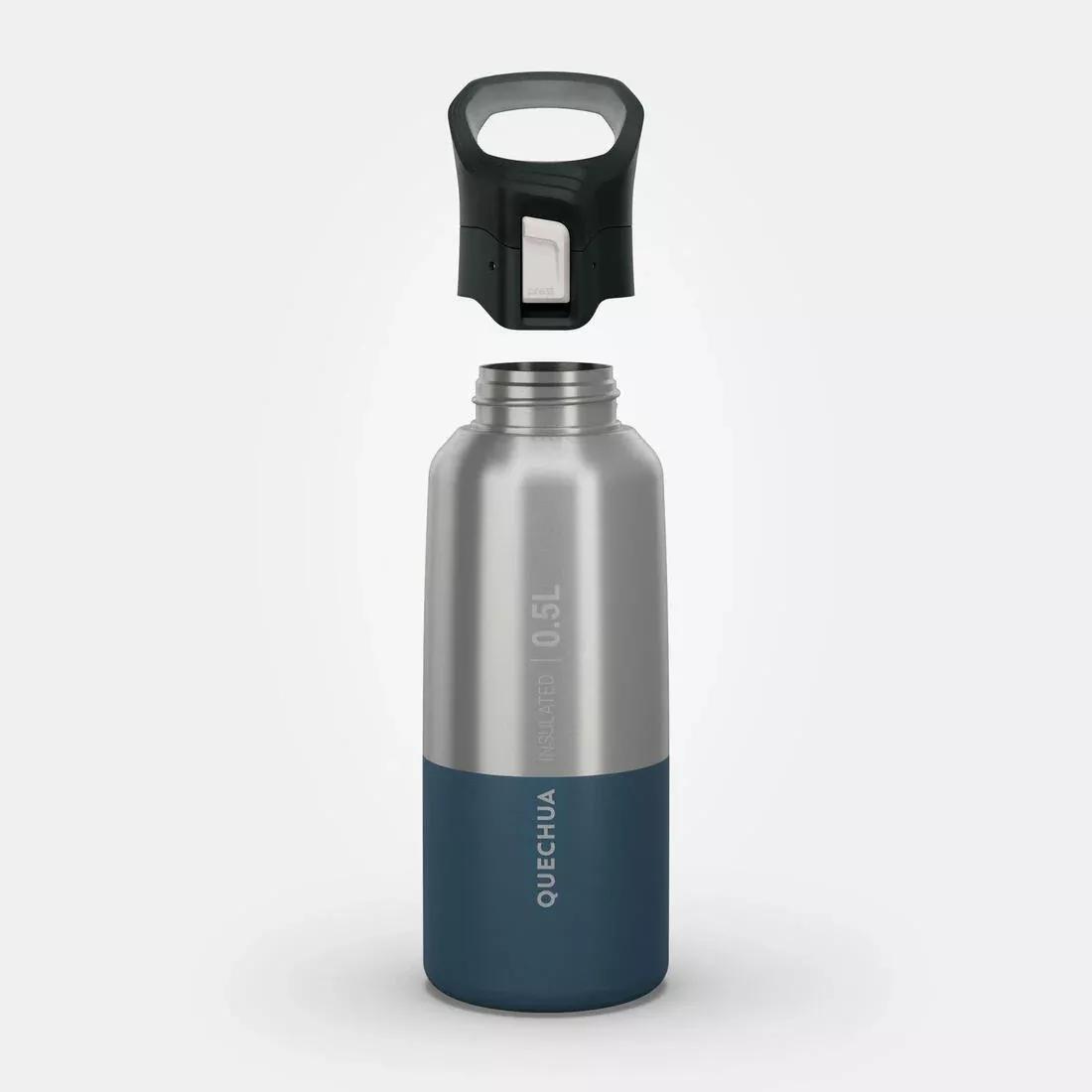0.5L Stainless Steel Insulated Flask - 900 With Quick-Release Cap For Hiking, Navy, No Color, large image number 5