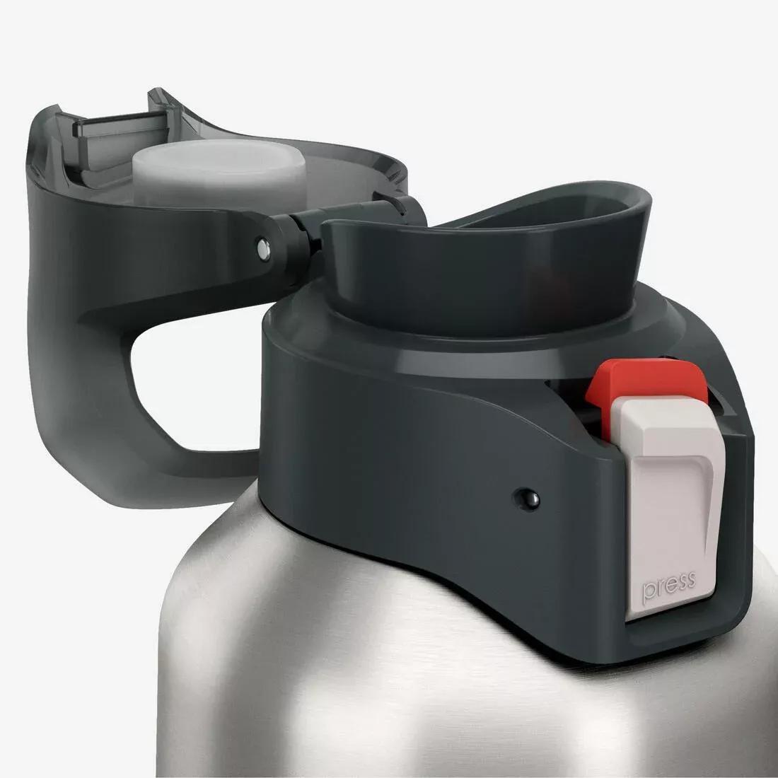 0.8L Insulated Stainless Steel Flask - 900 With Quick-Release Cap For Hiking, Khaki, No Color, large image number 8