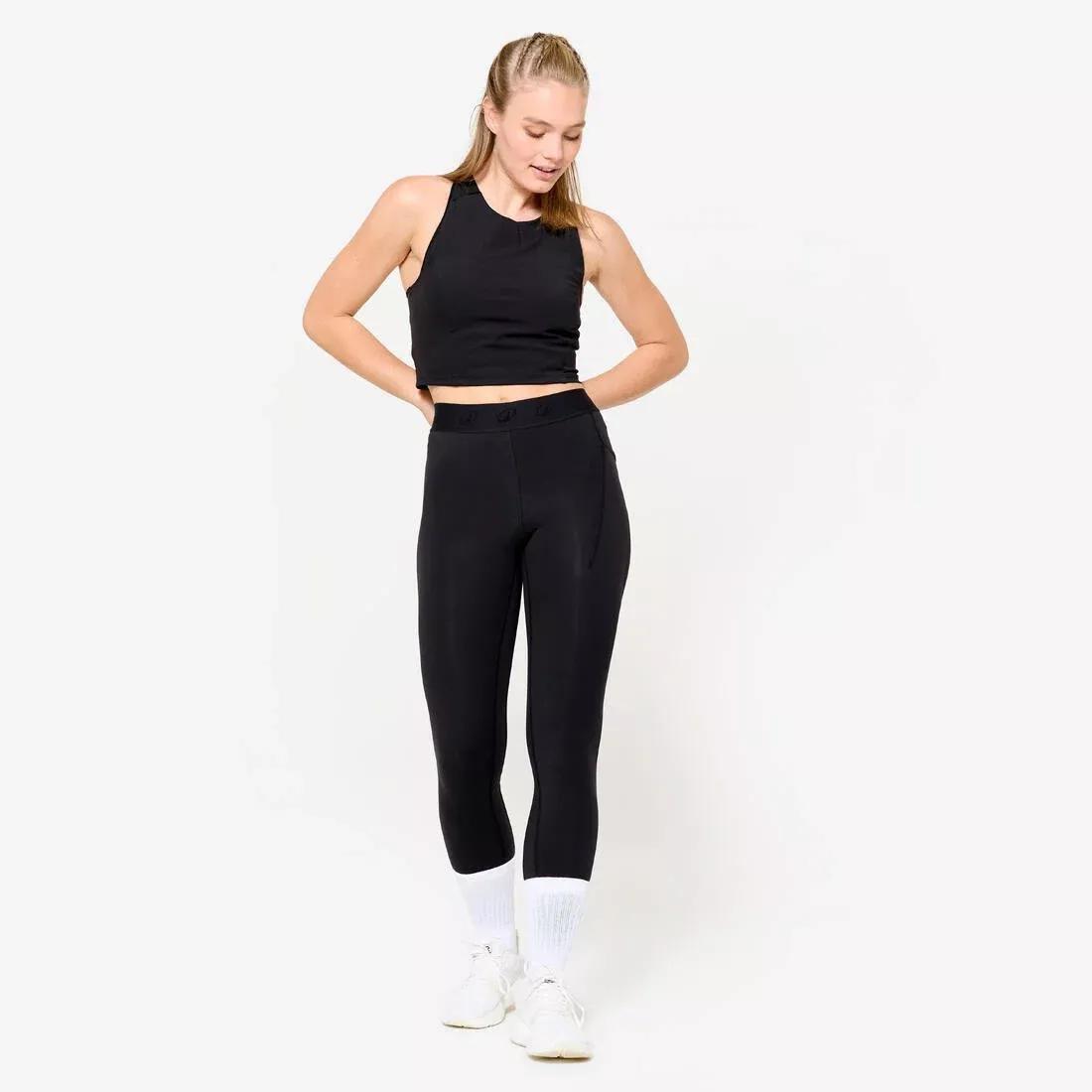 Women Sports Leggings With Elasticated Waistband, Blue, No Color, large image number 3