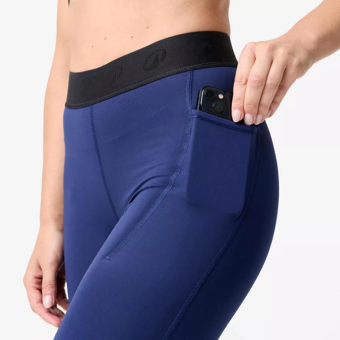 Women Sports Leggings With Elasticated Waistband, Blue, No Color, large image number 5