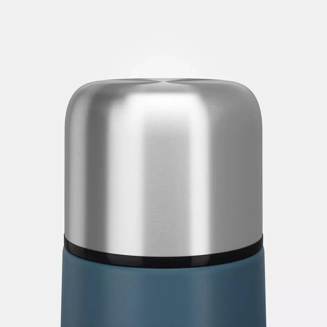 1 L stainless steel isothermal water bottle with cup for hiking, Green, No Color, large image number 6