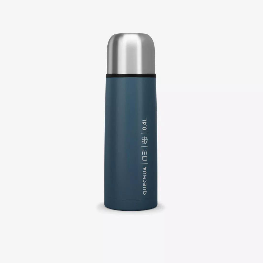 0.4 L Stainless Steel Isothermal Flask with Cup for Hiking, Orange, No Color, large image number 0