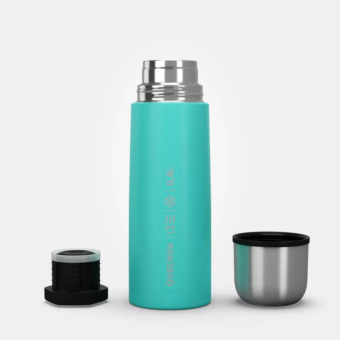0.4 L Stainless Steel Isothermal Flask with Cup for Hiking, Orange, No Color, large image number 7