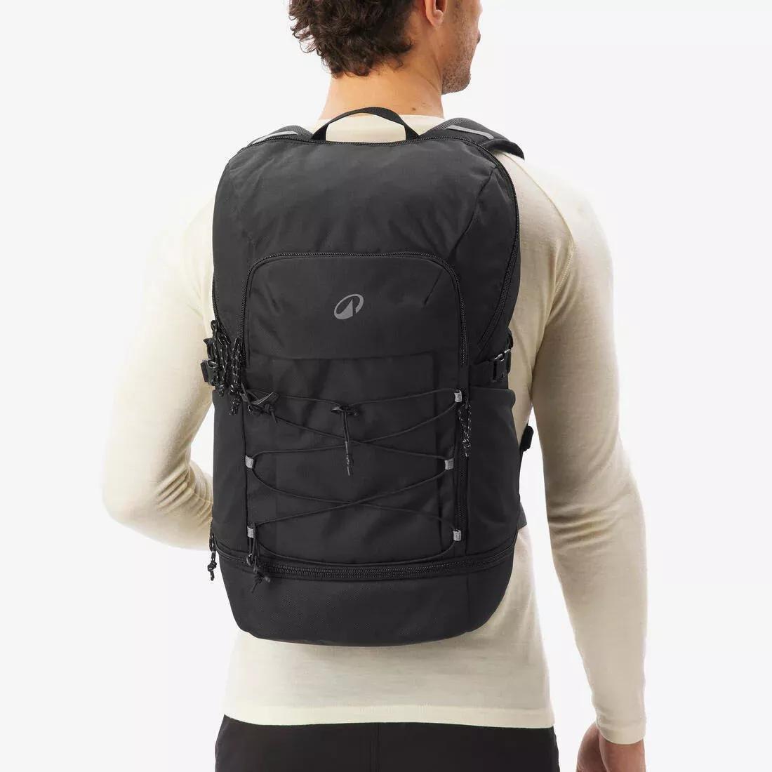 Hiking Backpack Arpenaz 500 30L, Black, No Color, large image number 2