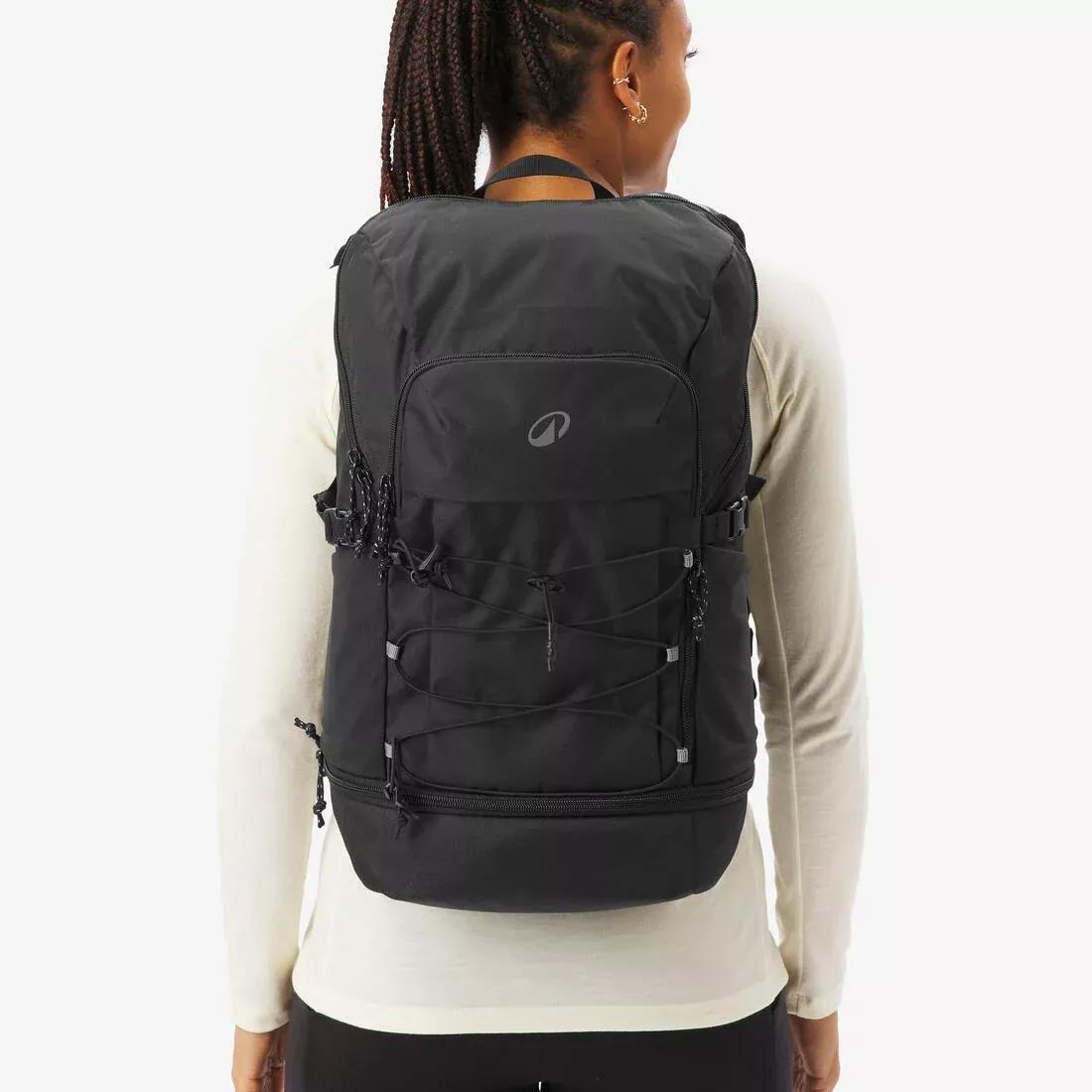 Hiking Backpack Arpenaz 500 30L, Black, No Color, large image number 3