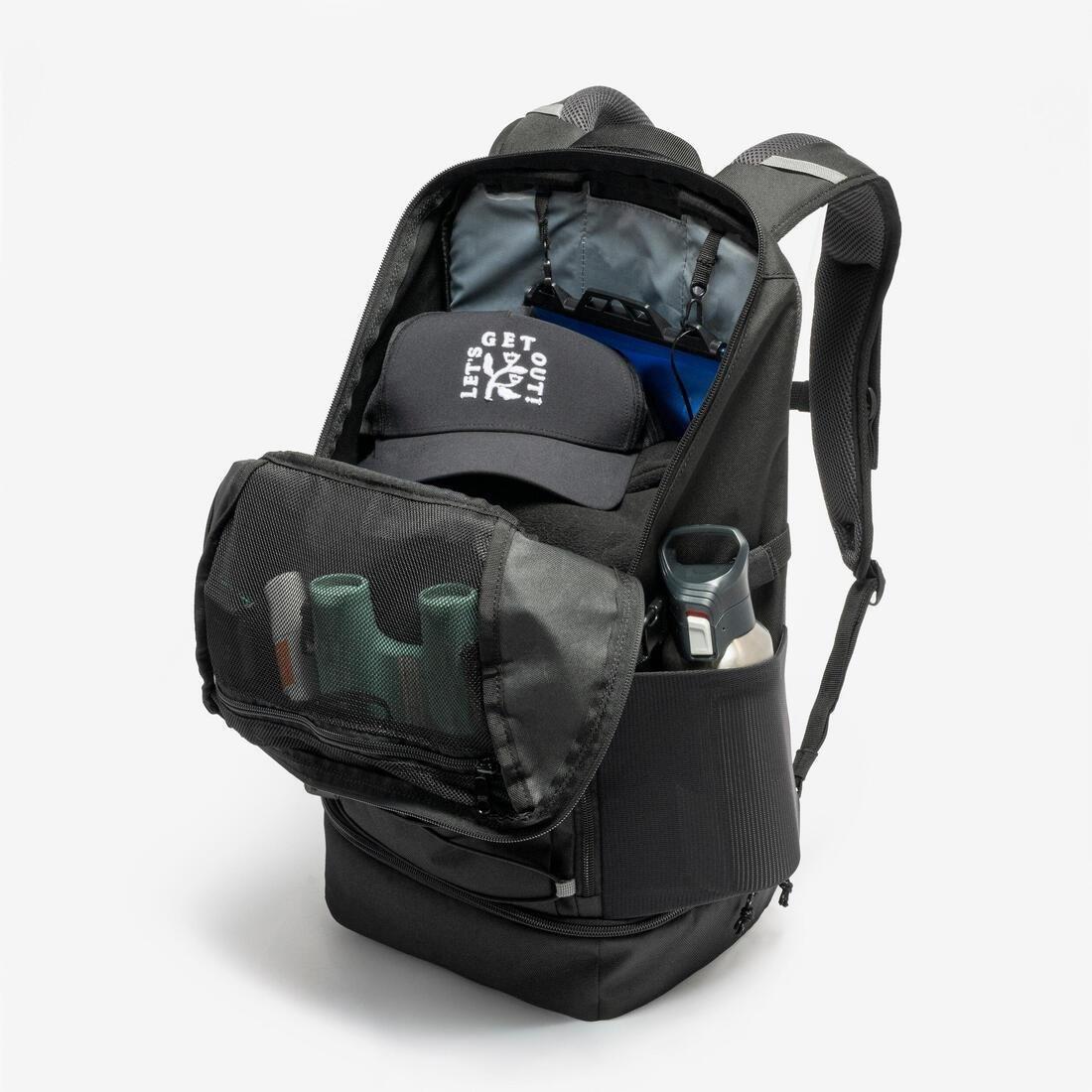 Hiking Backpack Arpenaz 500 30L, Black, No Color, large image number 4
