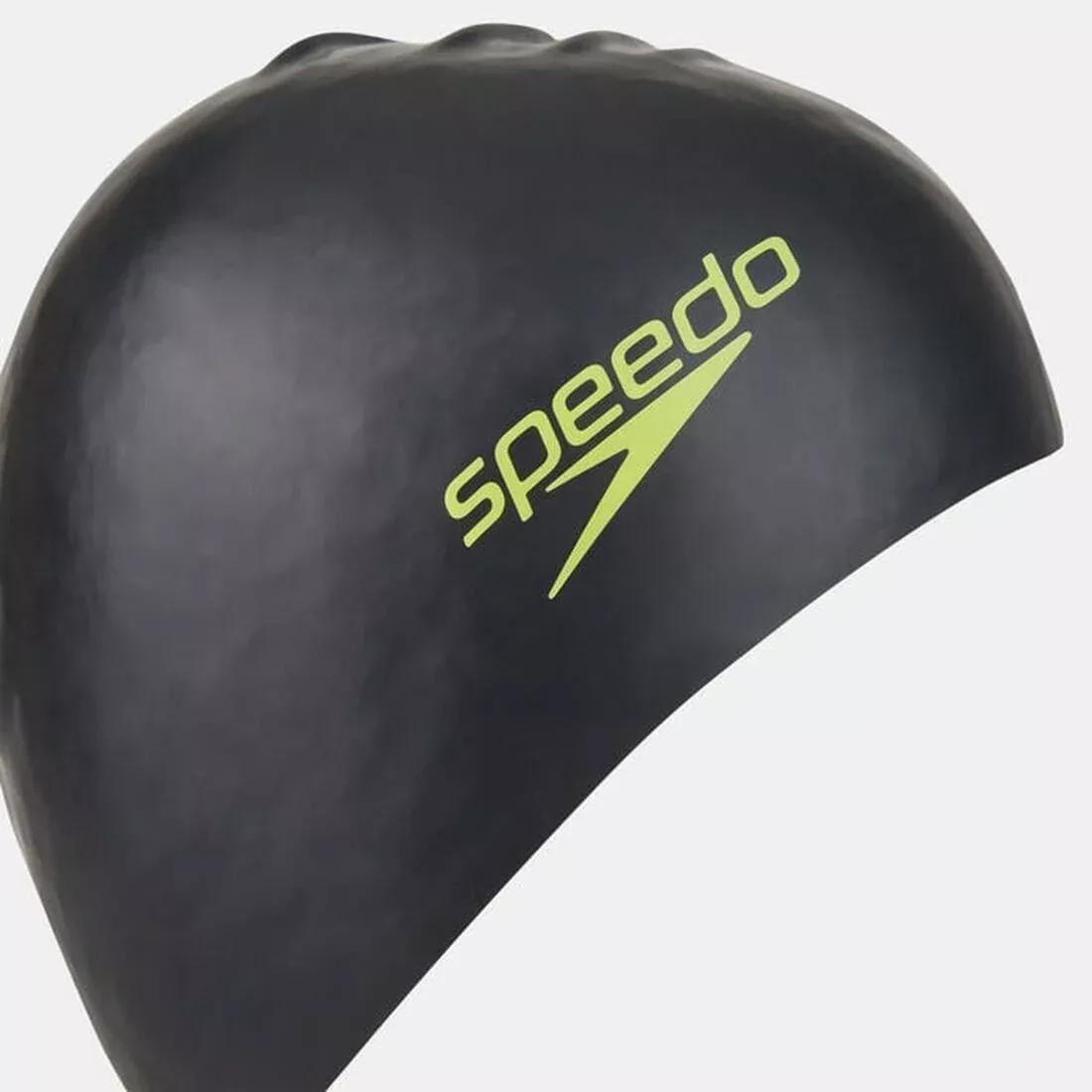Junior Long Hair Cap, Black, No Color, large image number 0