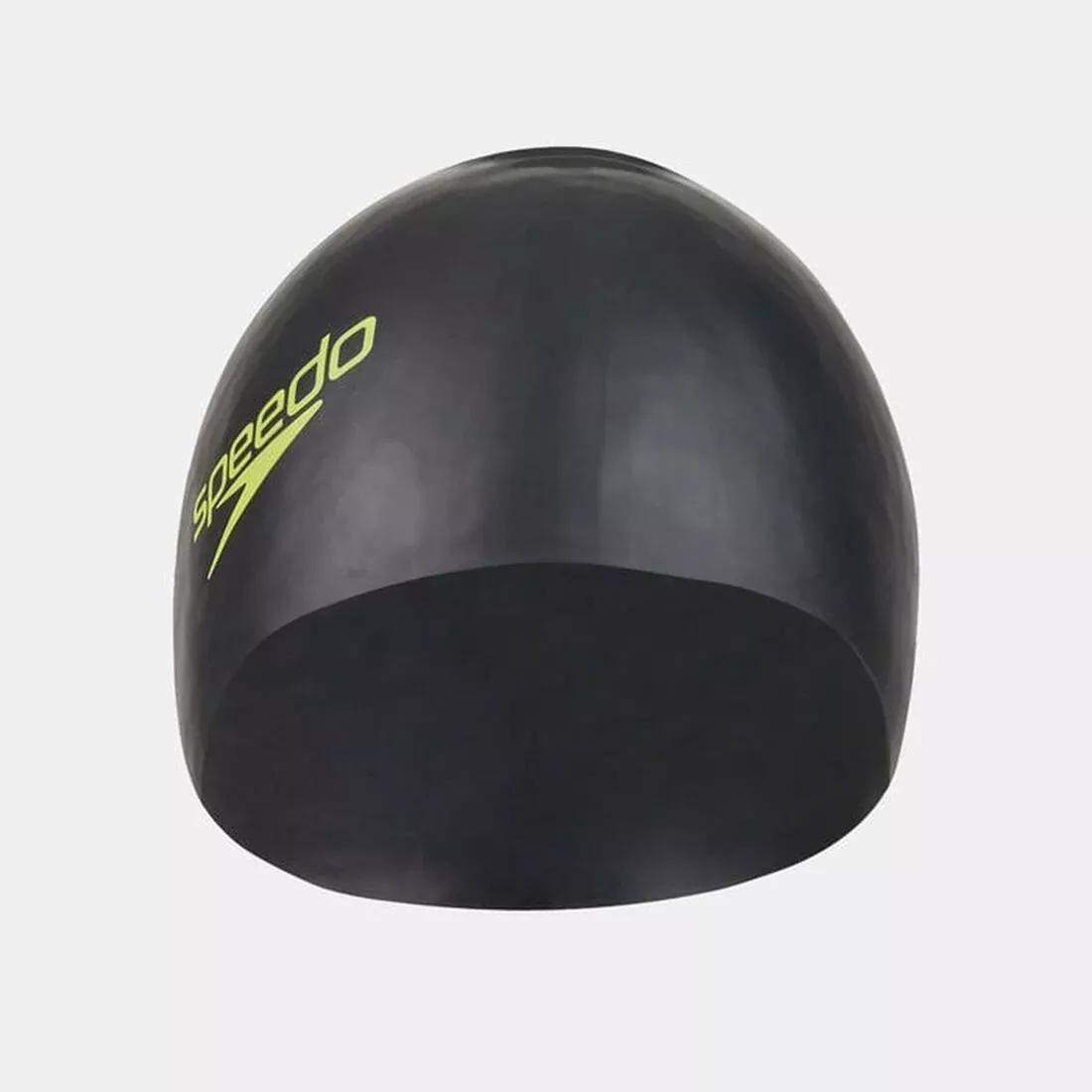 Junior Long Hair Cap, Black, No Color, large image number 1