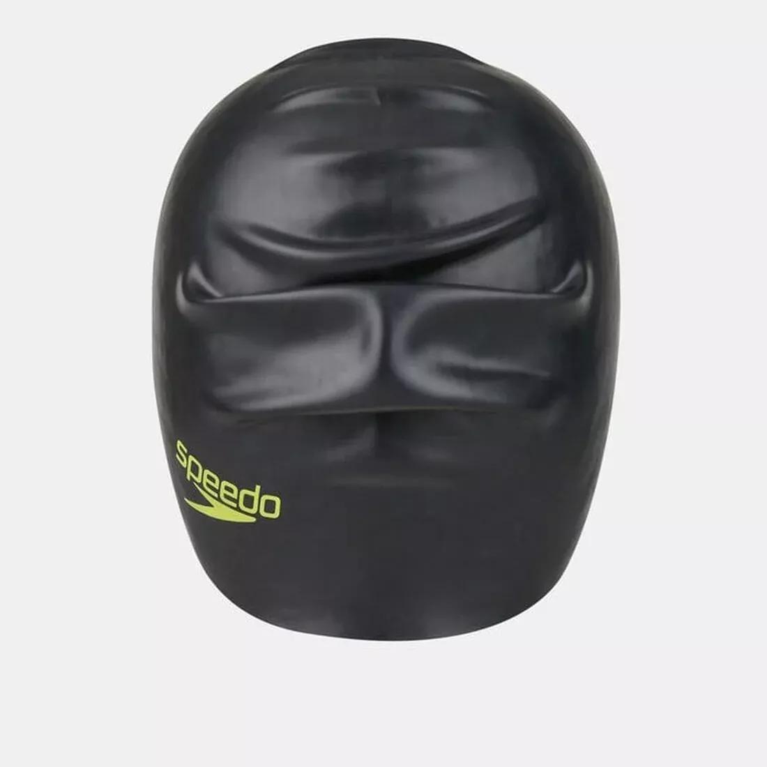 Junior Long Hair Cap, Black, No Color, large image number 2