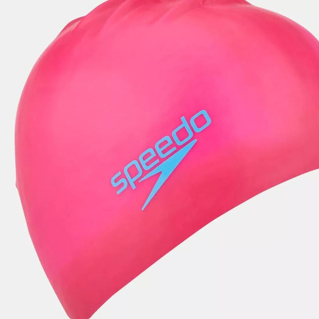 Junior Long Hair Cap, Pink, No Color, large image number 0