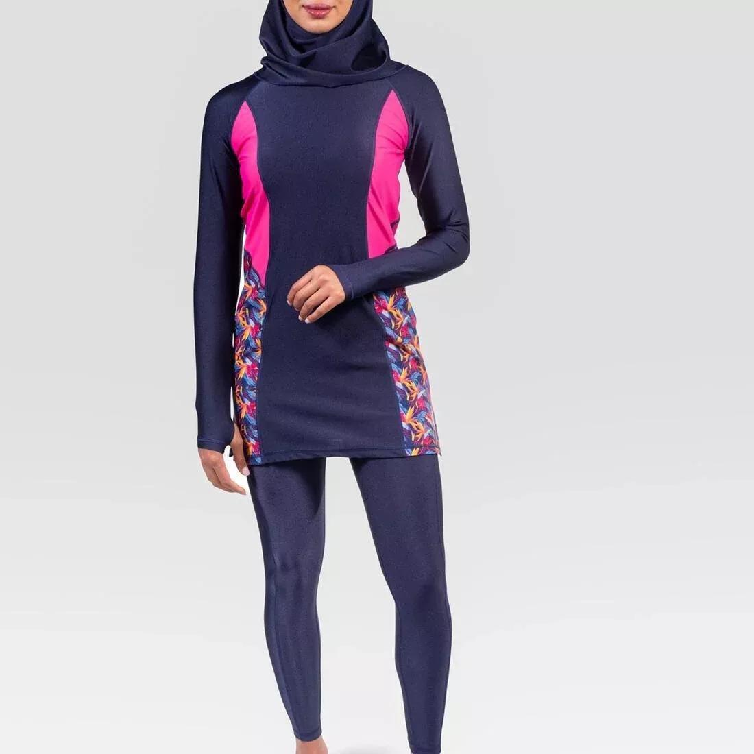 Ladies Modest Swim Suit - Three Piece Set, No Color, large image number 1