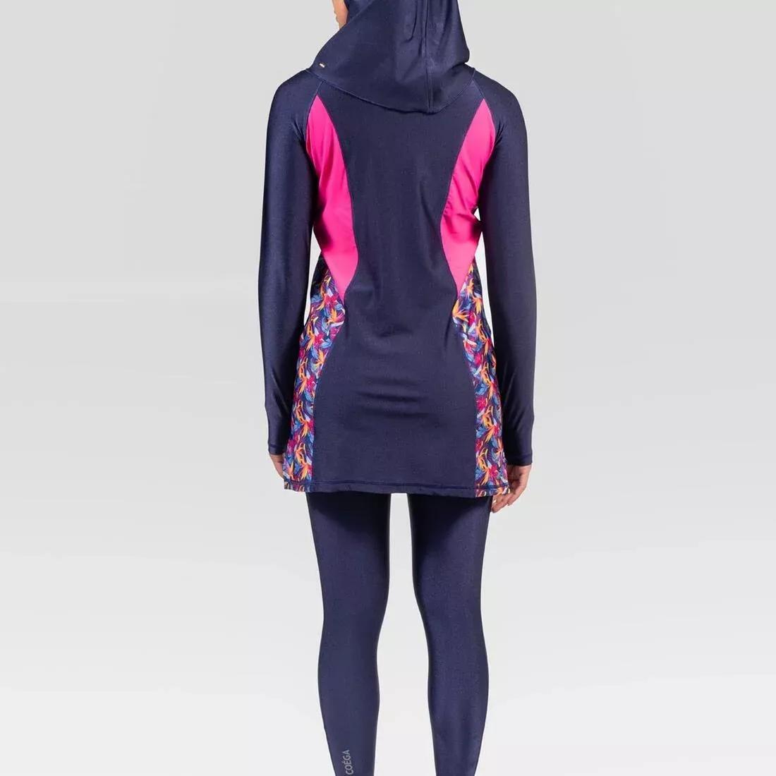 Ladies Modest Swim Suit - Three Piece Set, No Color, medium