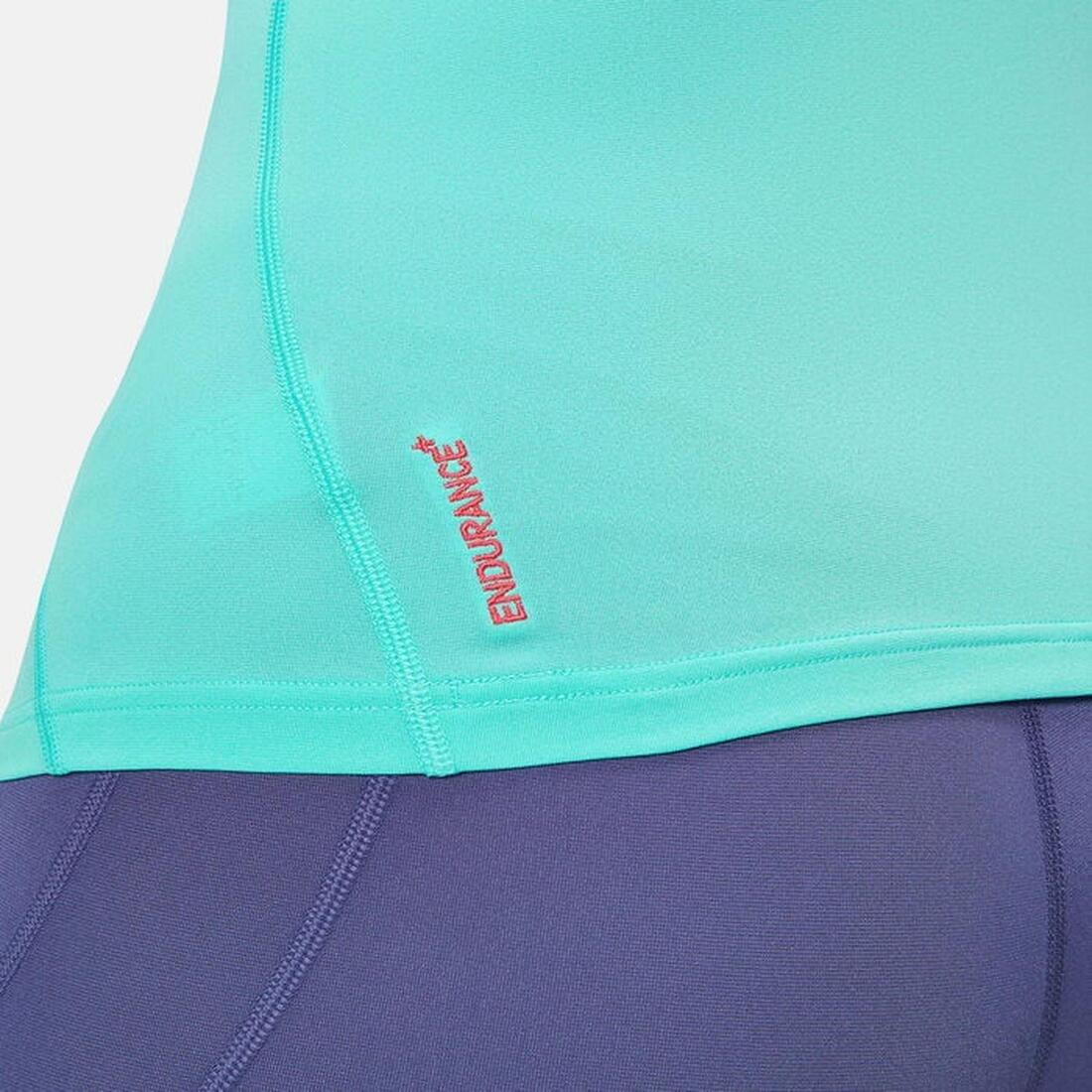 Womens Printed Short Sleeve Rash Top, No Color, large image number 3