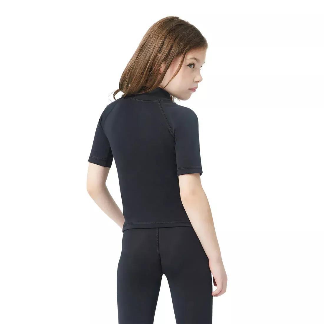 Kids Girls Rash Guard - Short Sleeve, 5462_000, medium