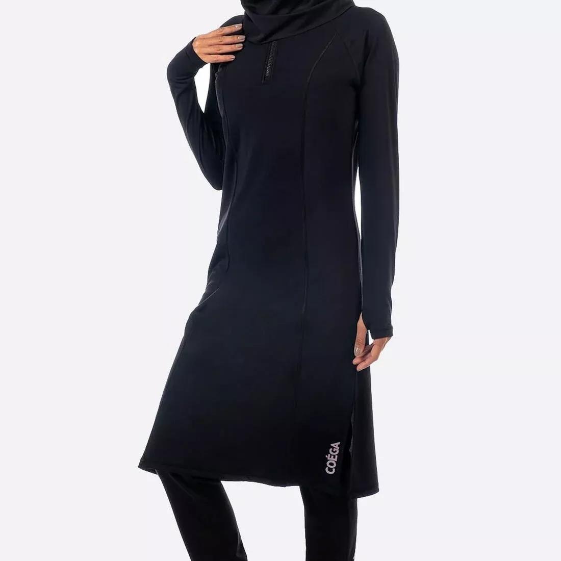 Ladies Modest Swim Suit - Full Length - Three Piece Set, No Color, medium