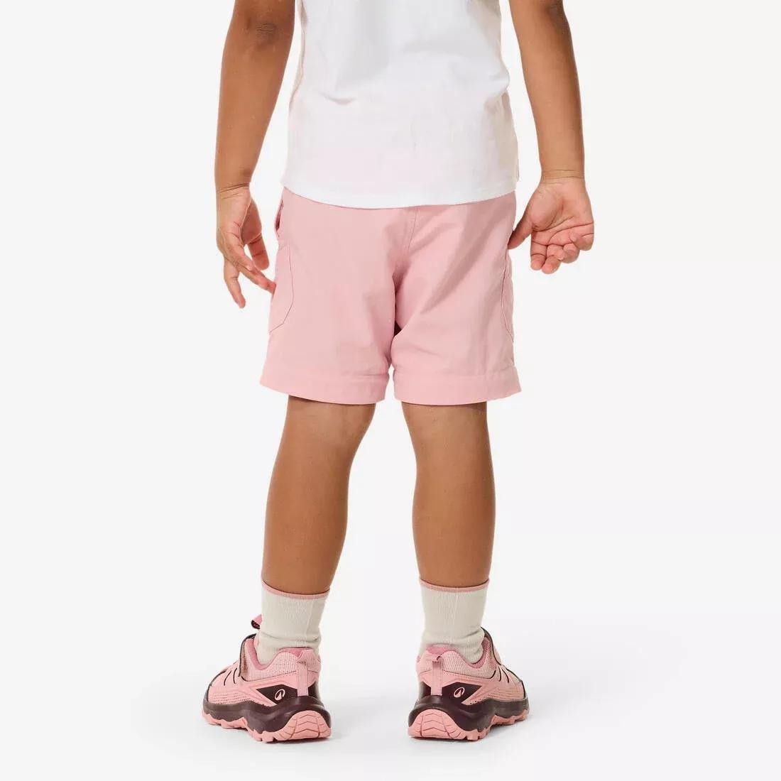 Modular Hiking Pants MH500 Kid For Kids Aged 2-6 Years, Pink, No Color, large image number 4