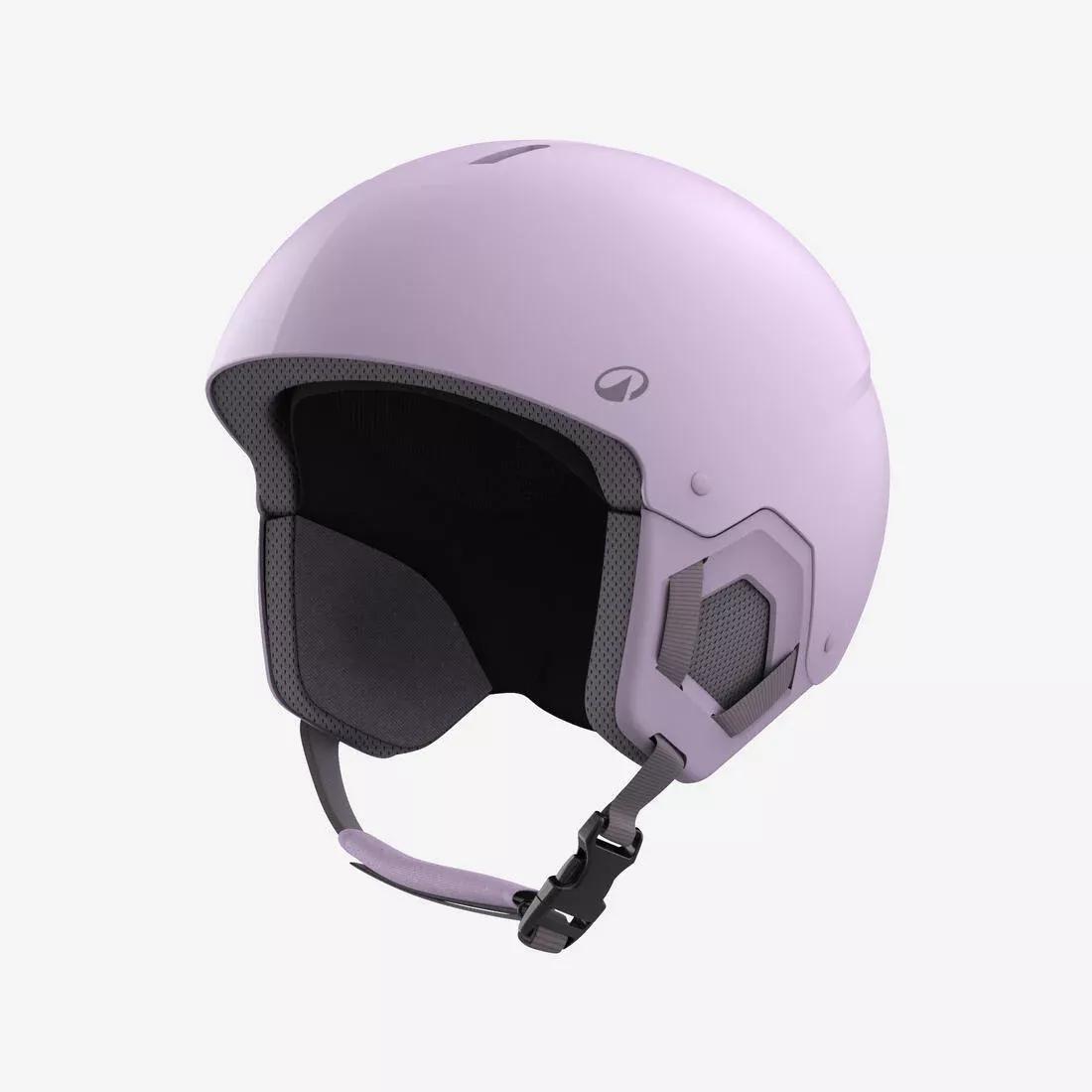 Kids Girls Skiing Helmet H-Kid 500, Purple, No Color, large image number 0