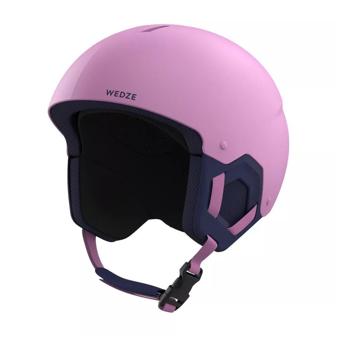 Kids Girls Skiing Helmet H-Kid 500, Purple, No Color, large image number 2