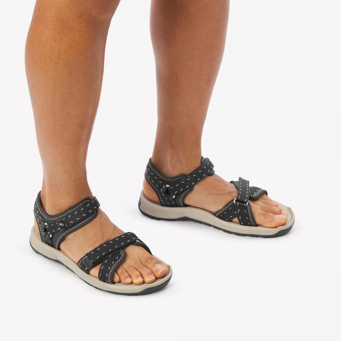 Women Hiking Sandals - NH500, Grey, No Color, large image number 7