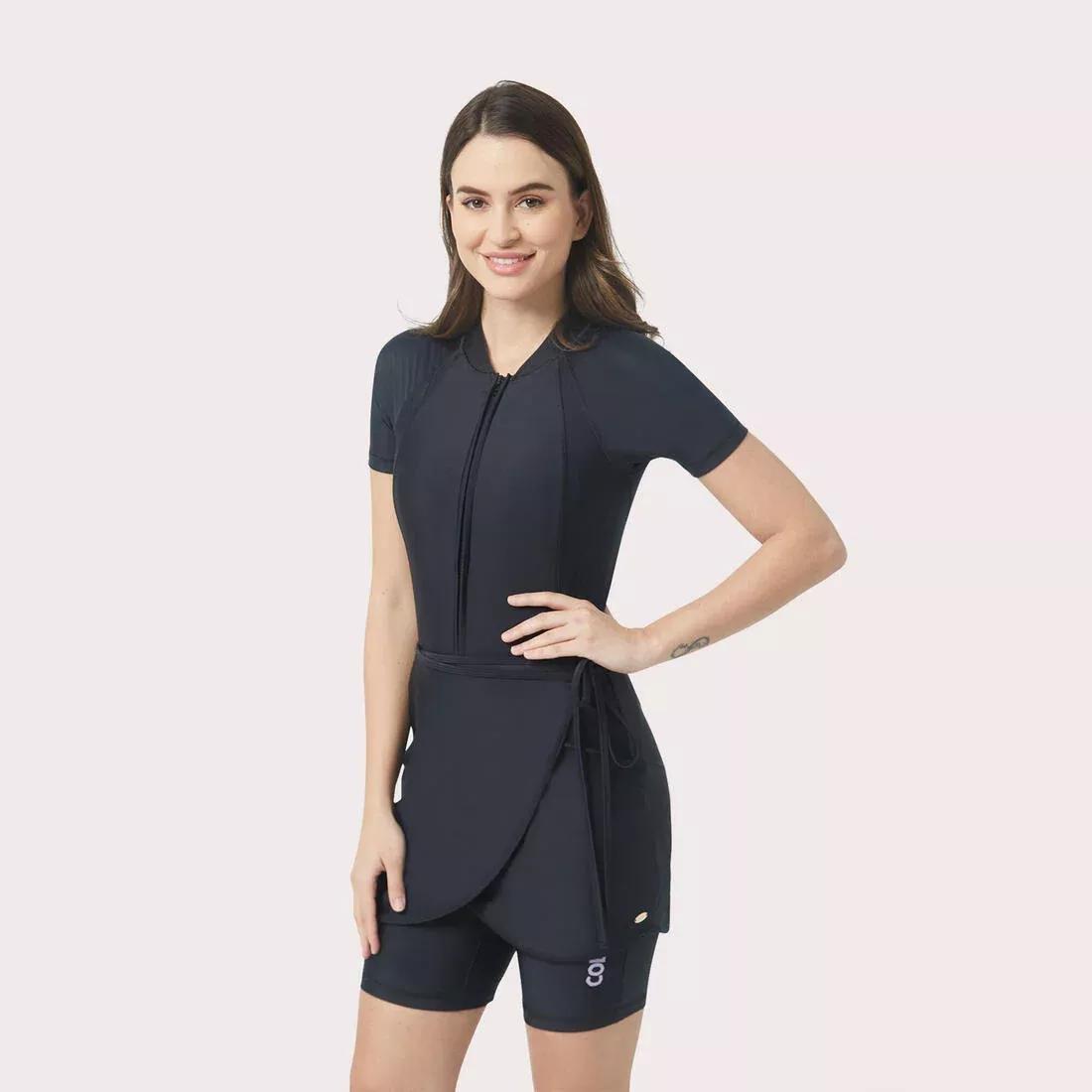 Women Slim-Kini - Short Length, Black, , medium