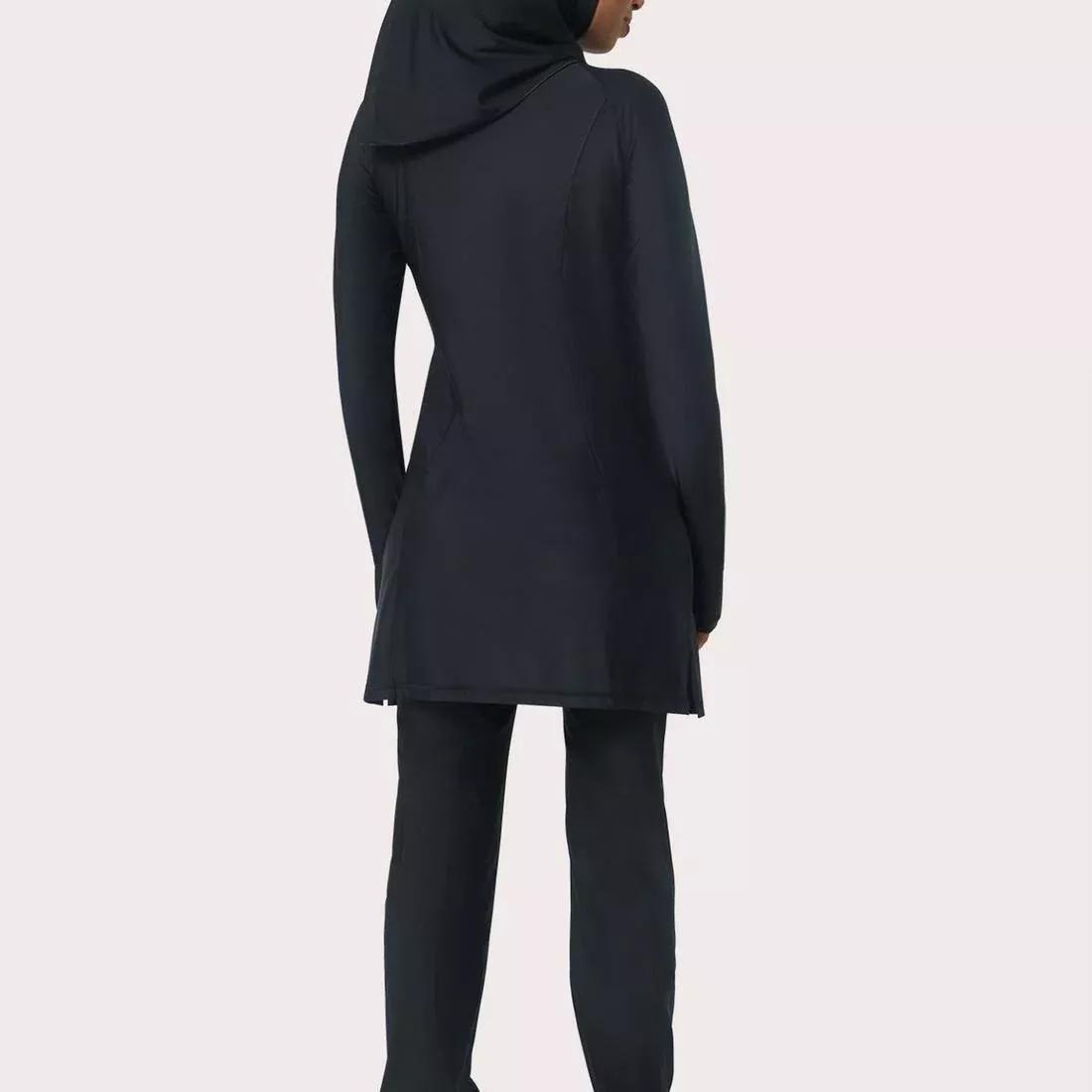 Ladies Modest Swim Suit with Zip- Three Piece Set, 5462_000, medium