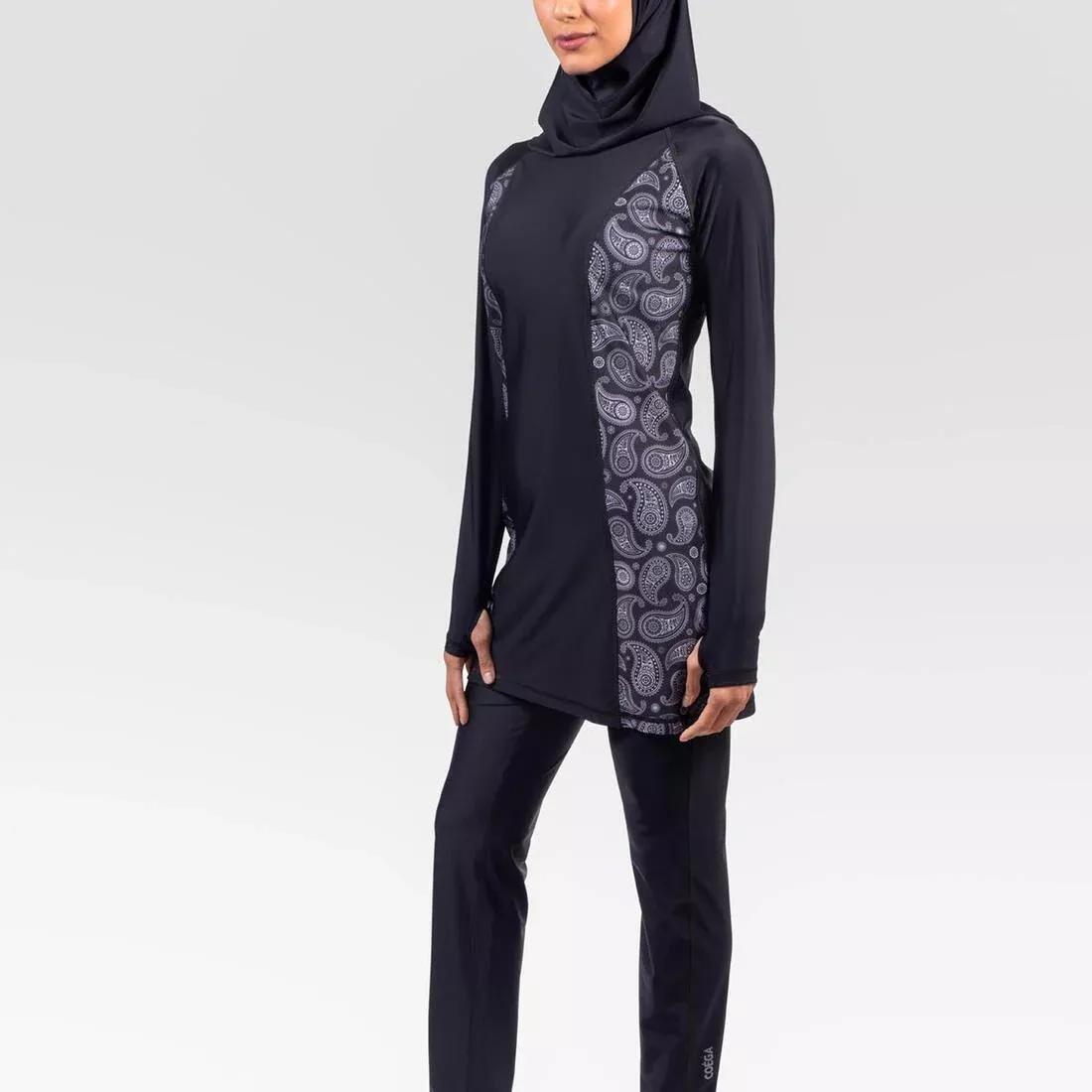 Ladies Modest Swim Suit - Three Piece Set, No Color, large image number 1