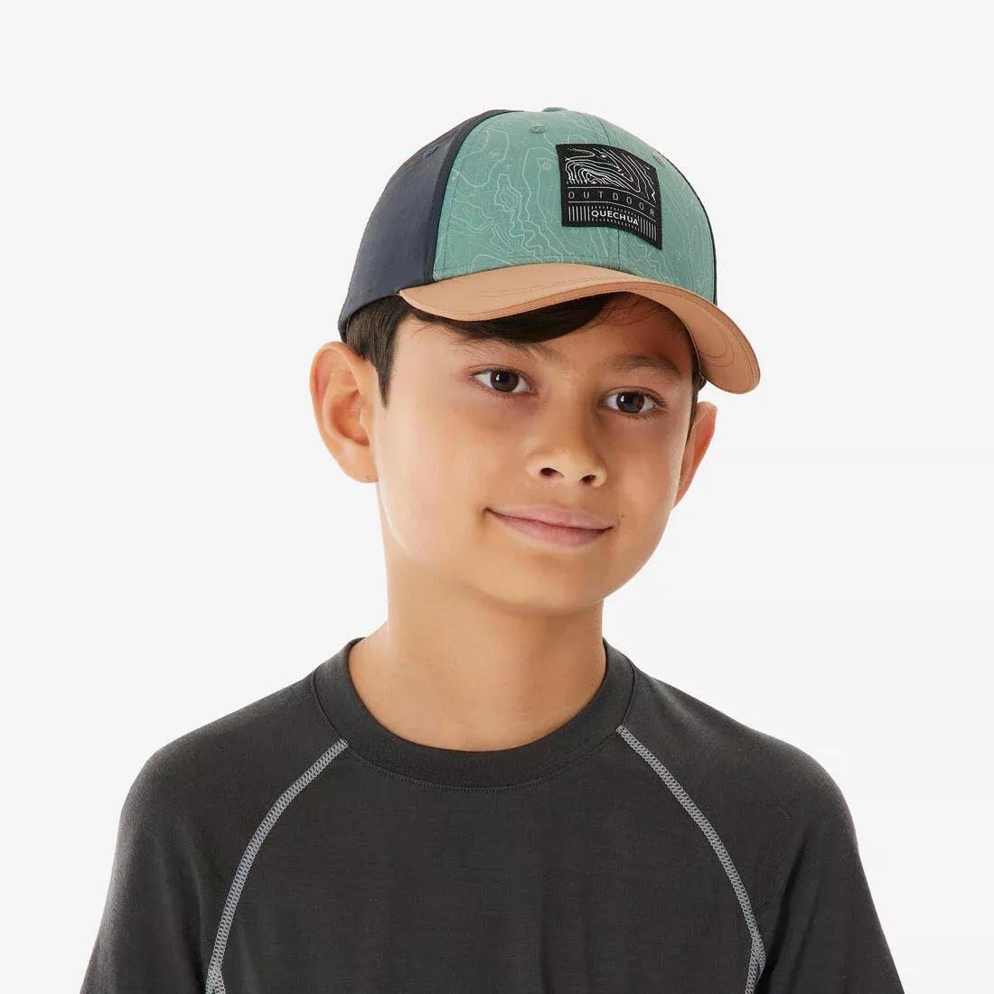 Kids Unisex Hiking Cap - MH100 7-15 Years, Beige, No Color, large image number 5