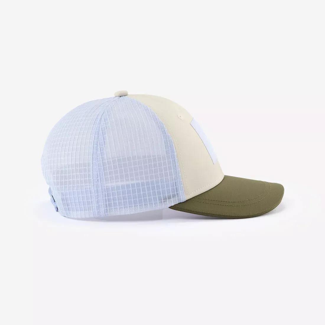 Kids Unisex Trucker Hiking Cap - MH100 - 7-15 Years, Beige, No Color, large image number 8