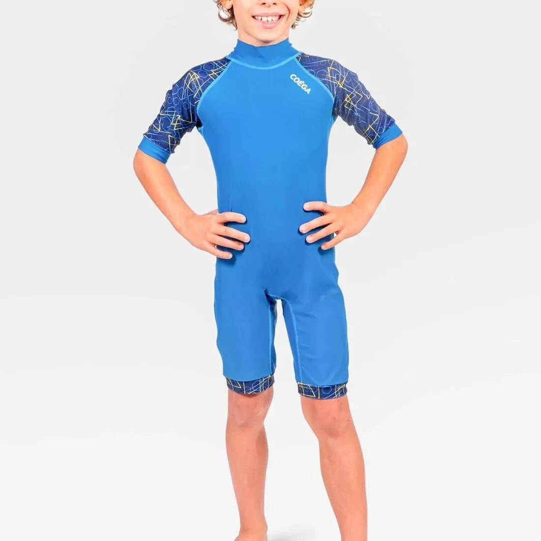 Kids Boys Swim Suit - One Piece, Blue, No Color, large image number 0