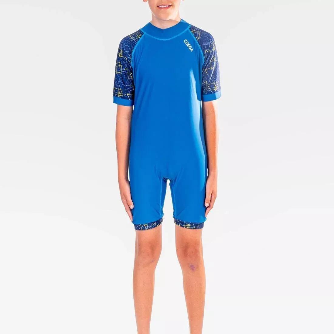 Kids Boys Swim Suit - One Piece, Blue, No Color, large image number 0