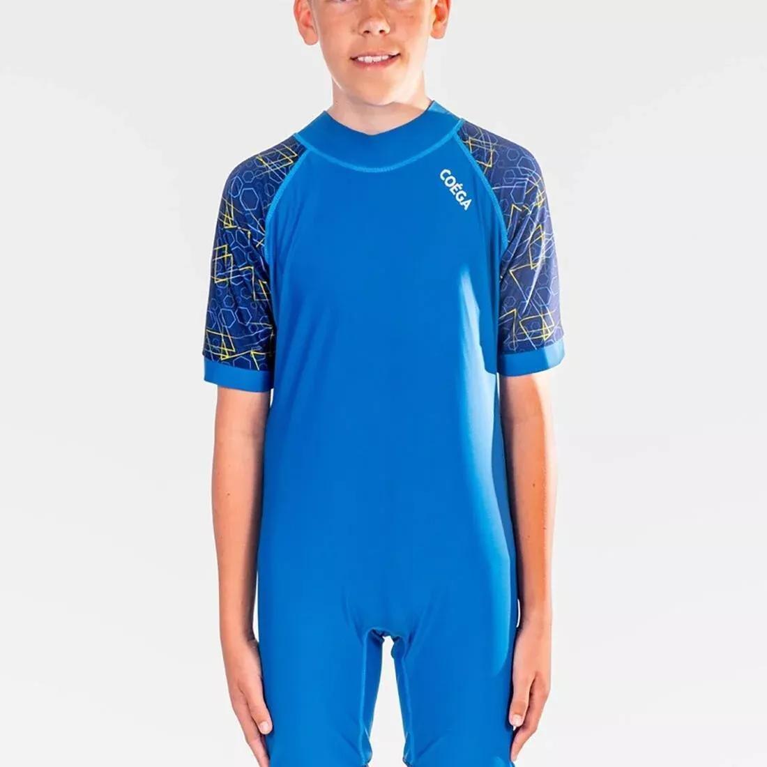 Kids Boys Swim Suit - One Piece, Blue, No Color, large image number 2