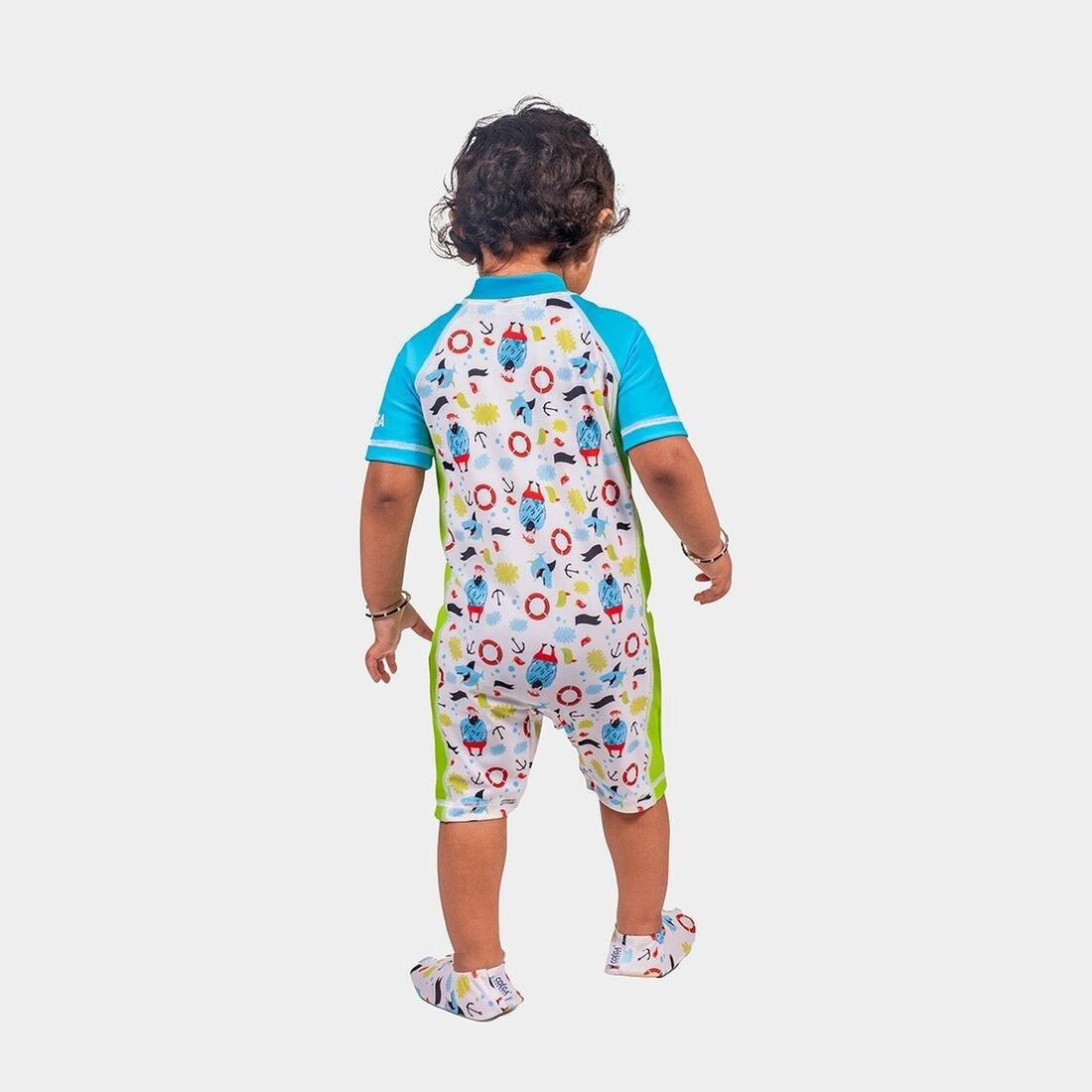 Kids Boys Swim Suit - One Piece, Blue, No Color, large image number 1