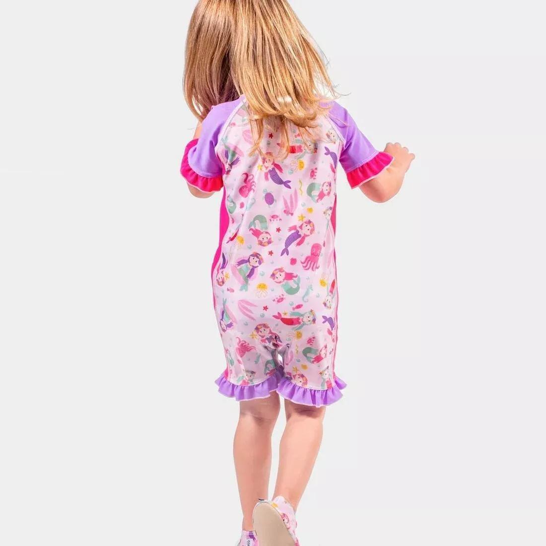 Kids Girls Swim Suit - One Piece, Pink, No Color, large image number 2