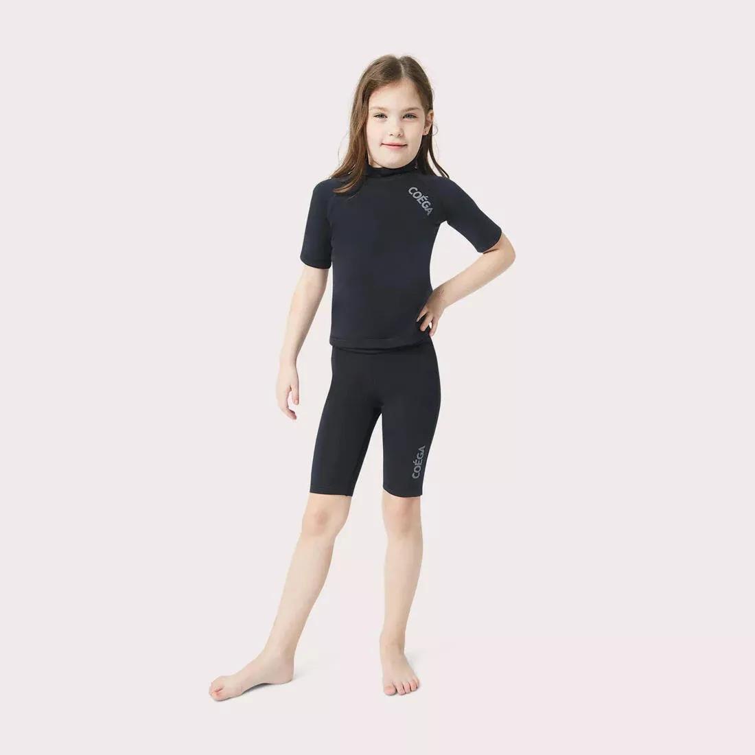 Kids Girls  Kids Swim Shorts - Long, Black, 5462_000, medium