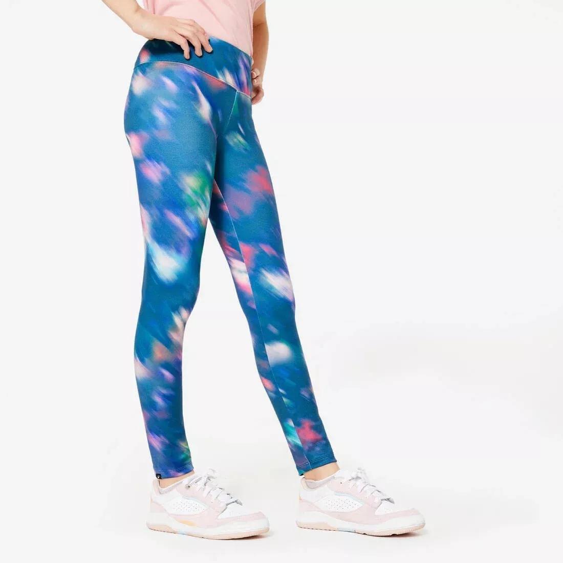 Kids Girls Breathable Leggings, Pink, No Color, medium