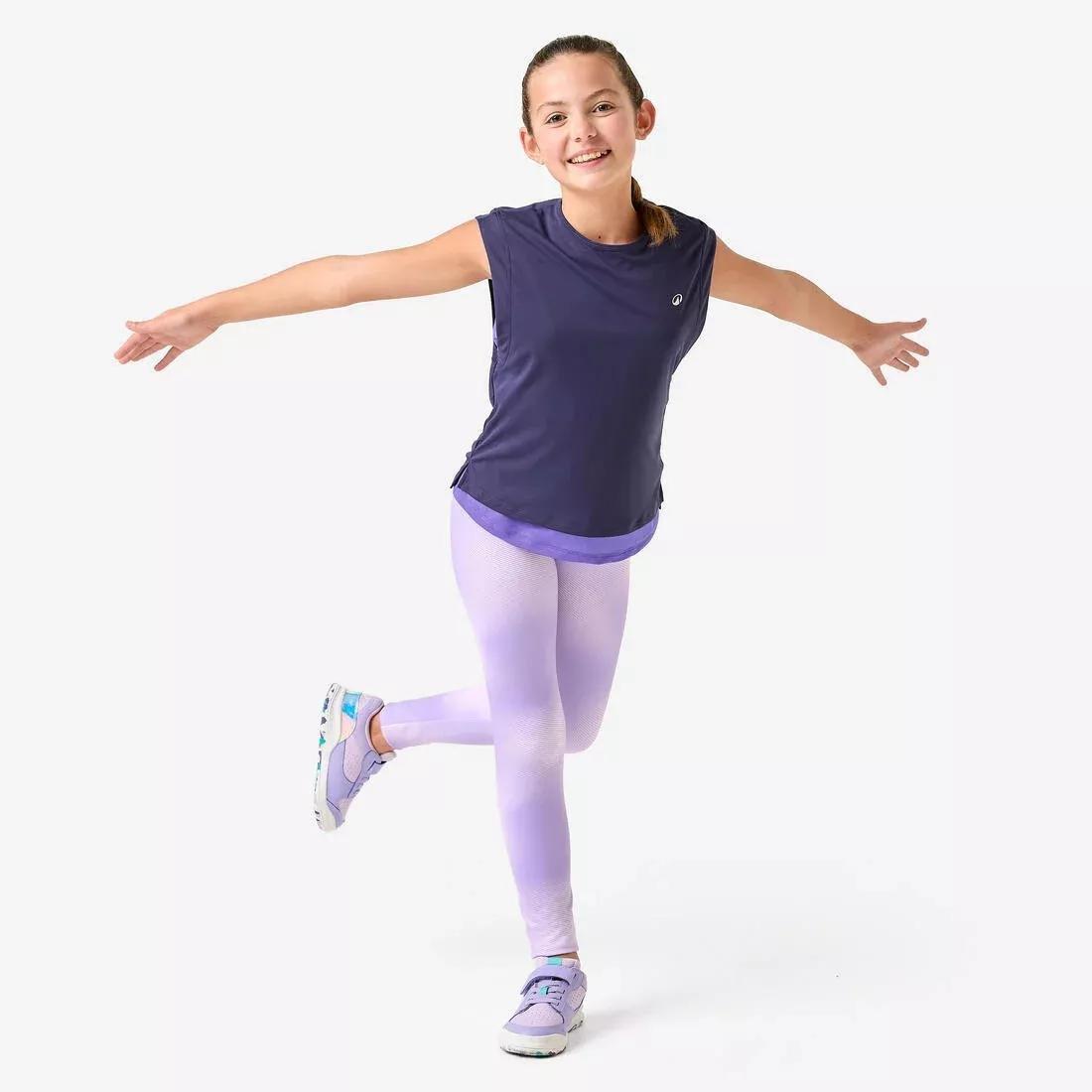 Kids Girls Breathable Leggings, Pink, No Color, large image number 3