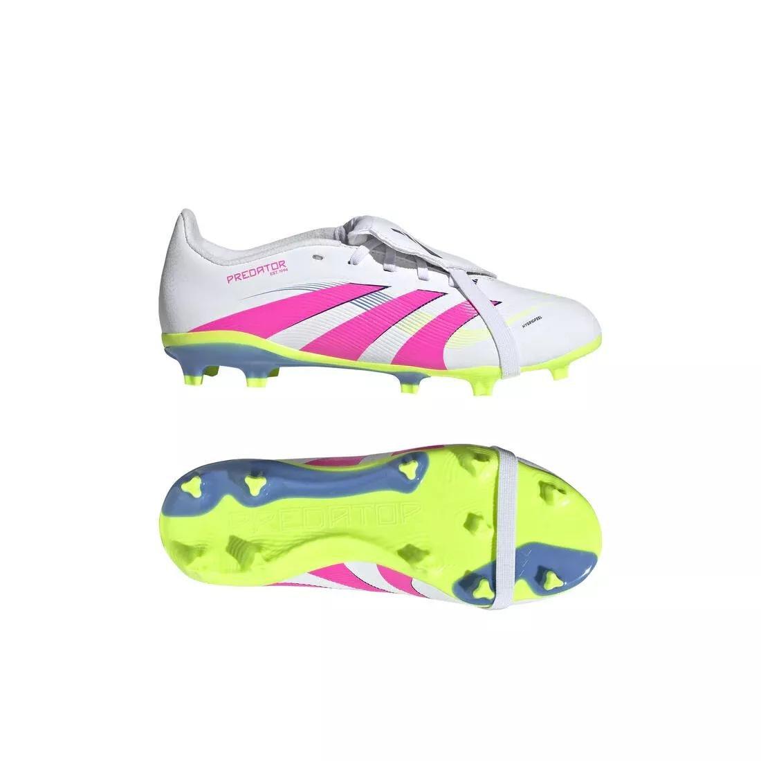 Unisex Kids Predator League Fold-Over Tongue Firm Ground Boots, , large image number 2