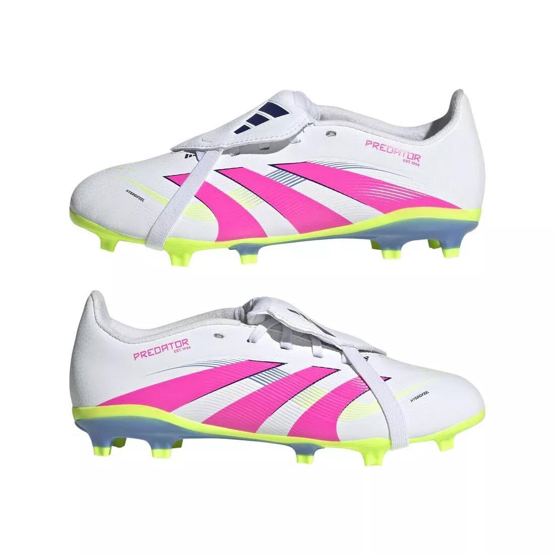 Unisex Kids Predator League Fold-Over Tongue Firm Ground Boots, , large image number 4