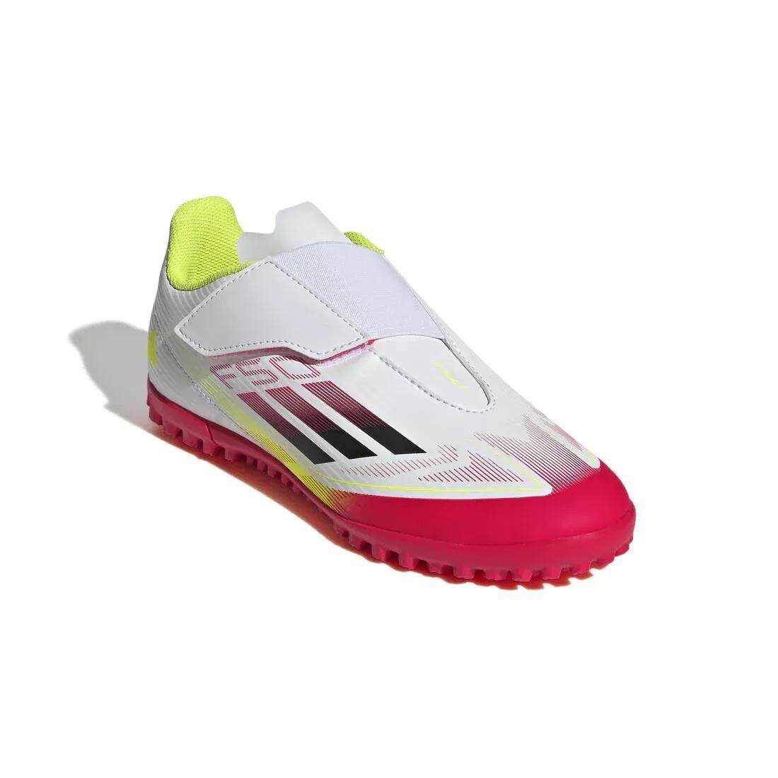Unisex F50 Club Hook-and-Loop Turf Boots Kids, No Color, large image number 1