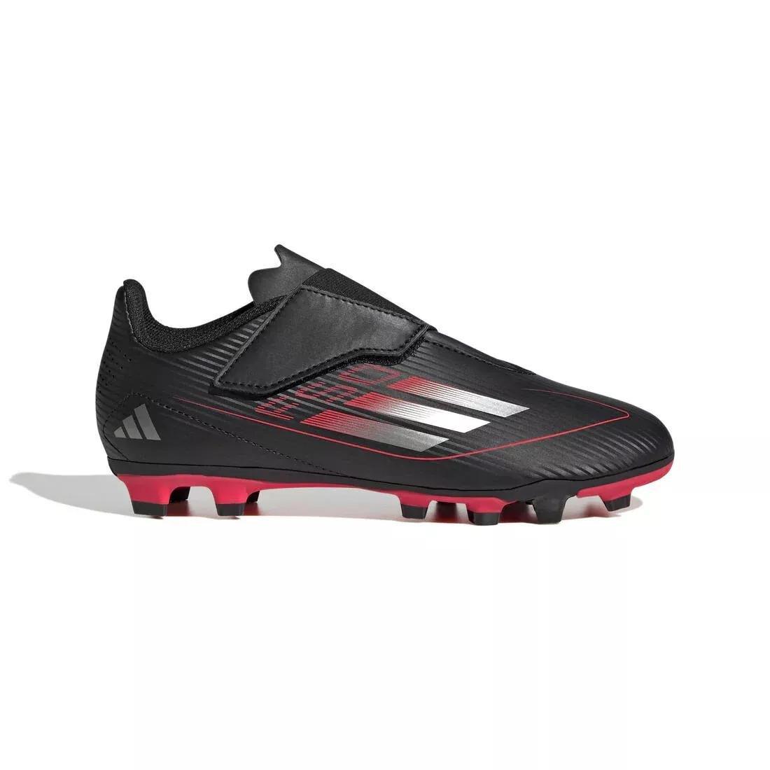 Unisex Kids F50 Club Hook-and-Loop Firm/Multi-Ground Boots, No Color, large image number 0