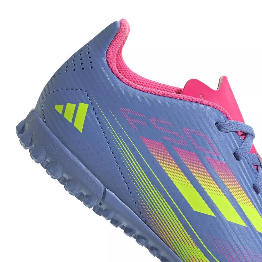 Kids Unisex F50 Club Turf Boots, Blue, , large image number 5