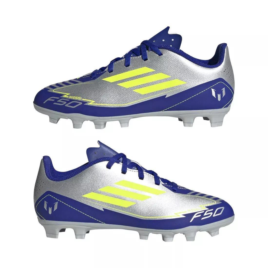Unisex Kids F50 Club Messi Firm/Multi-Ground Boots, No Color, large image number 9