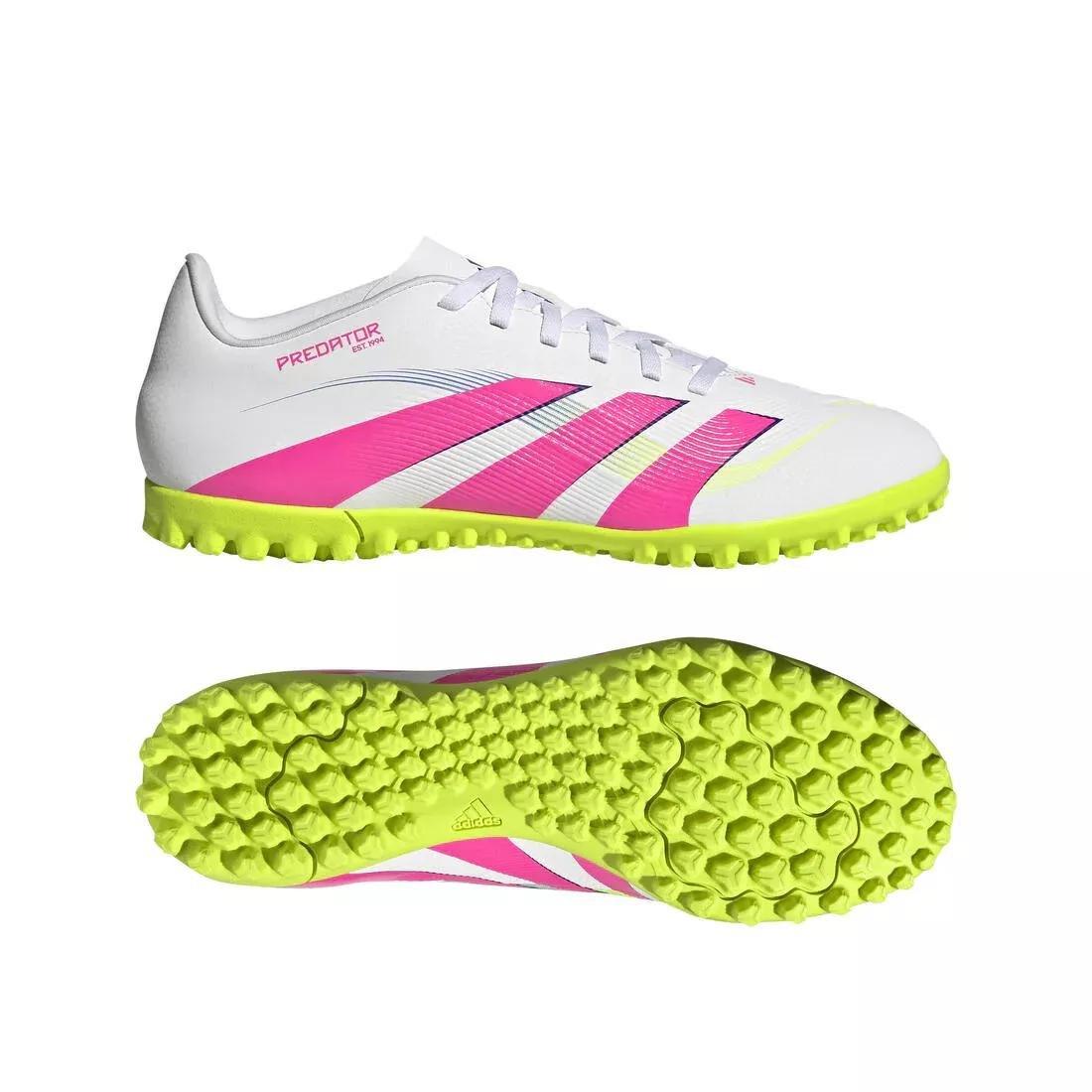 Unisex Predator Club Turf Boots, White, No Color, large image number 4