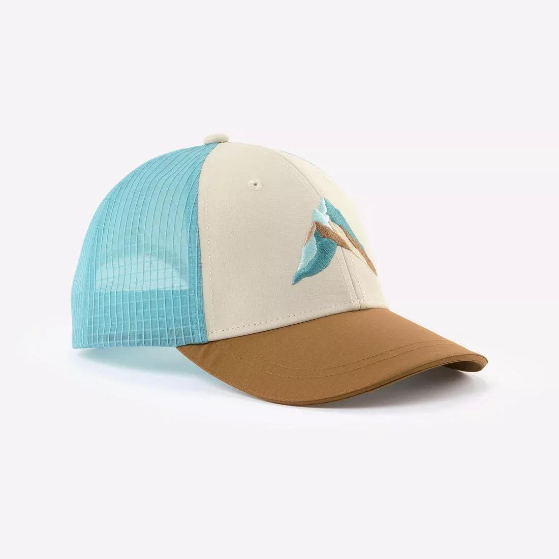 Kids Trucker Hiking Cap - MH100 - 7-15 Years, Purple, No Color, large image number 0