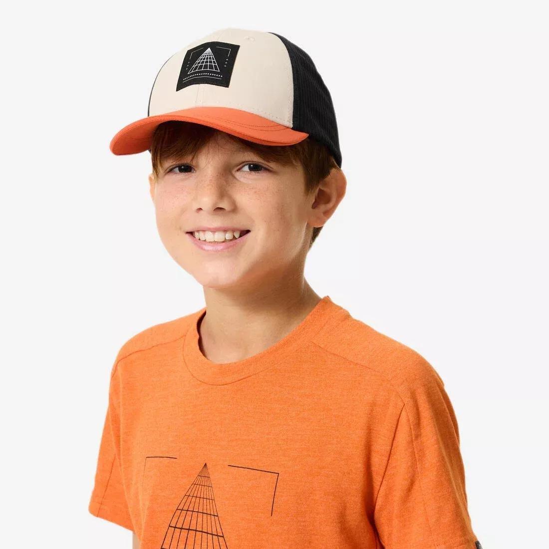 Kids Trucker Hiking Cap - MH100 - 7-15 Years, Purple, No Color, large image number 4