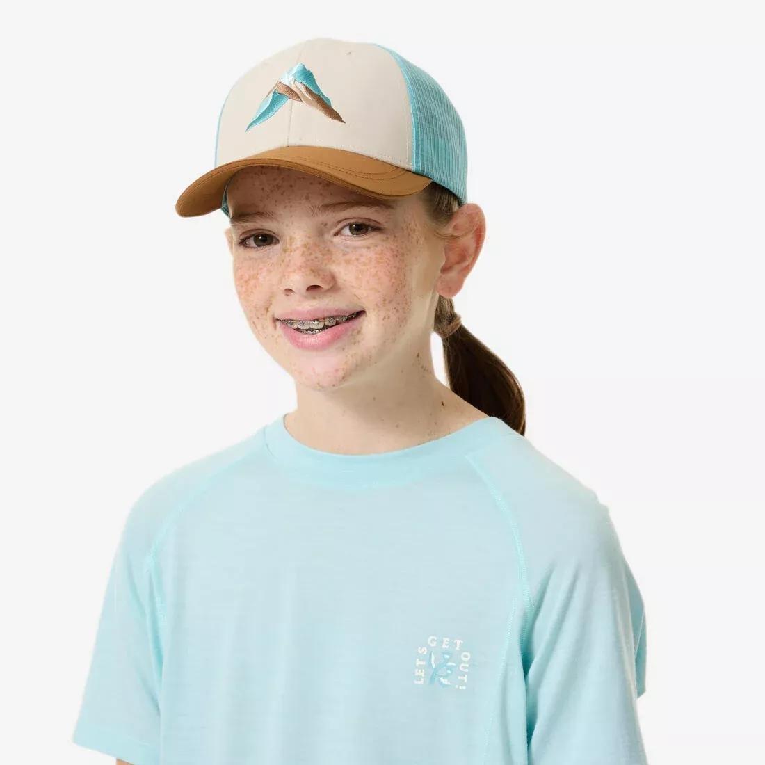 Kids Trucker Hiking Cap - MH100 - 7-15 Years, Purple, No Color, large image number 6